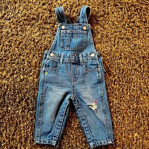 NWT Old Navy Denim Overalls Size 6-12 Months